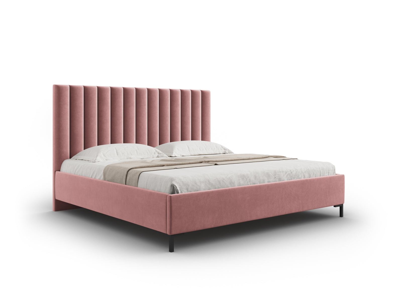 Allison Storage Bed With Headboard — Pink