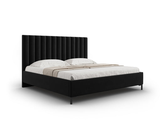 Allison Storage Bed With Headboard — Black