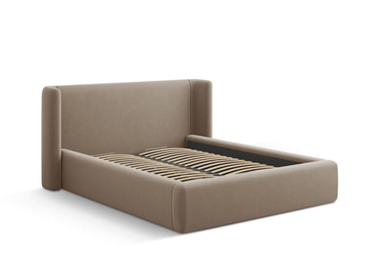 Bett Samt Cappuccino Jolene — Maße und Details
