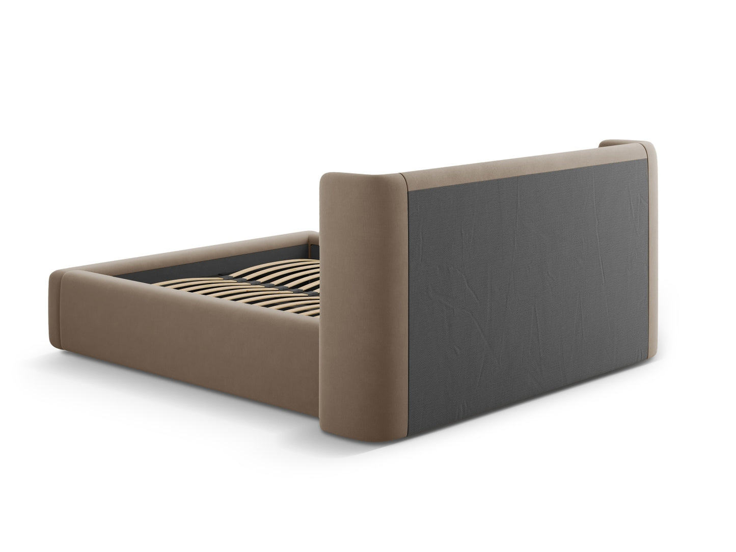 Bett Samt Cappuccino Jolene — Ansicht 5