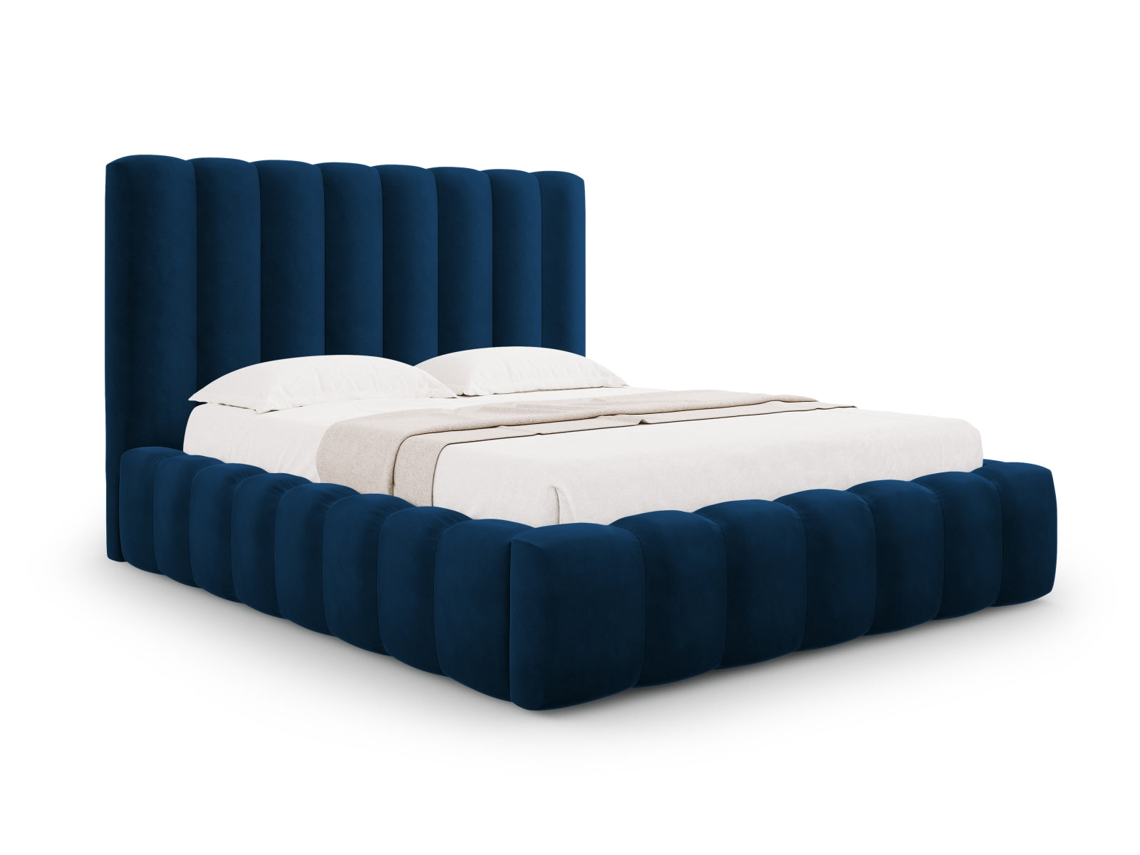 Kelp Storage Bed With Headboard — Royal Blue