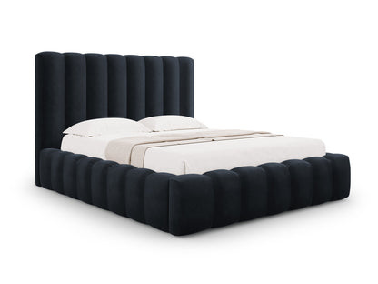 Bett Samt Schwarz Kelp — Dark Blue