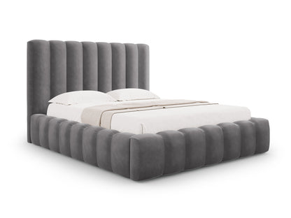 Bett Samt Schwarz Kelp — Grey