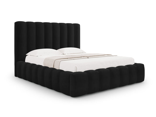 Kelp Storage Bed With Headboard — Black
