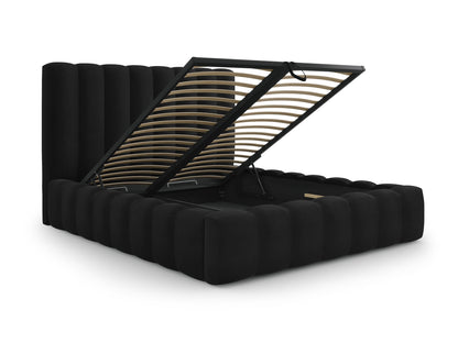 Bett Samt Schwarz Kelp — Ansicht 4