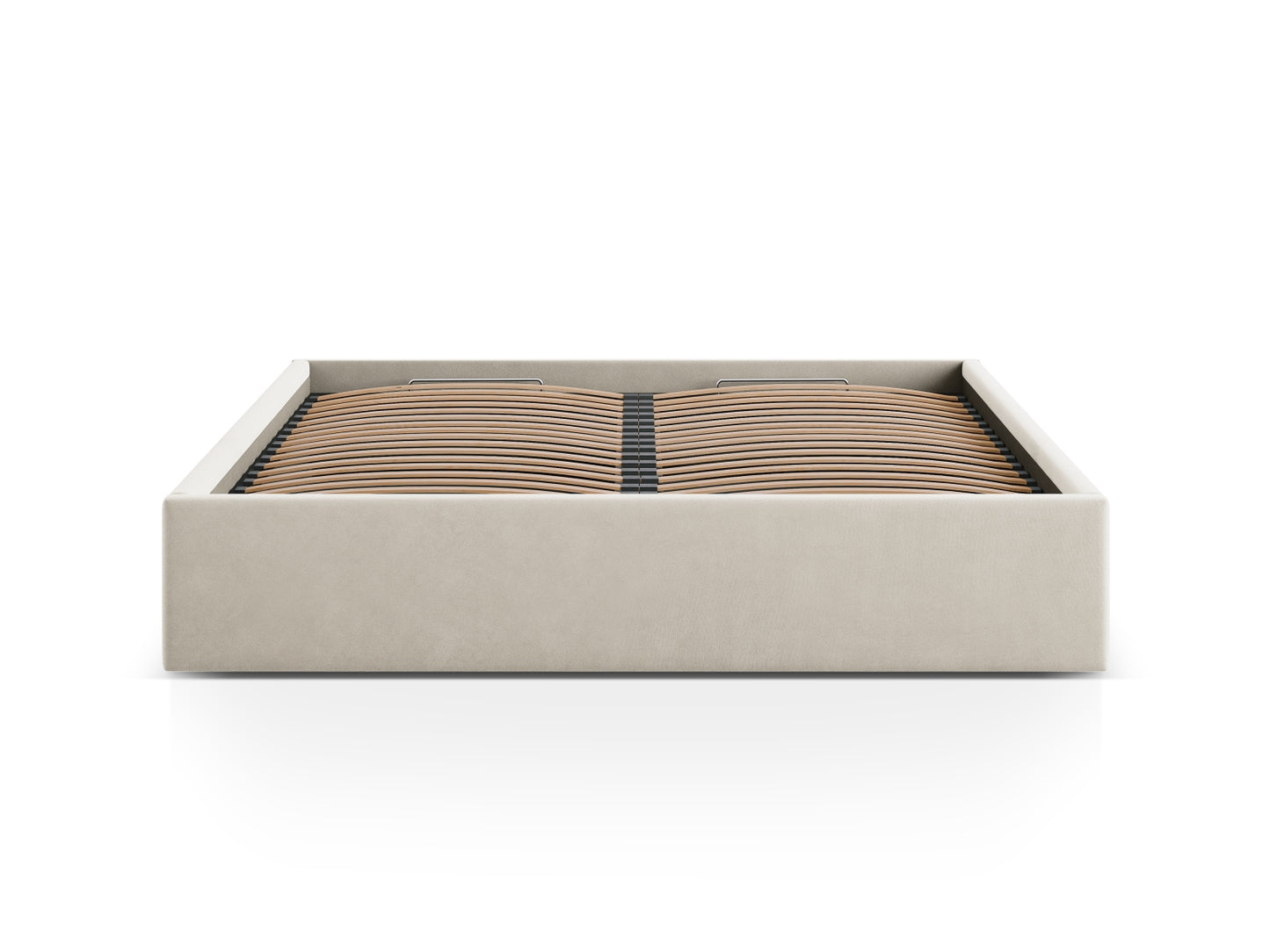 Bett Samt Schwarz Susan — Dark Beige