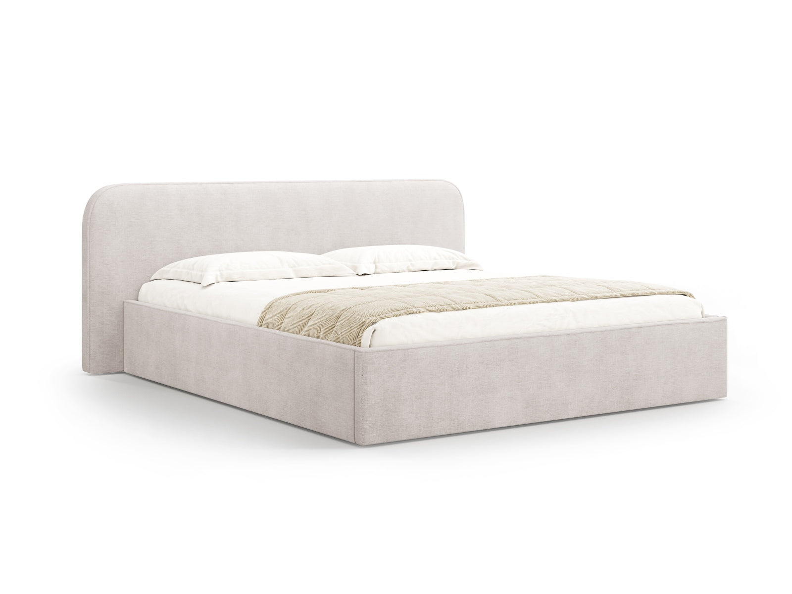 Elizabeth Storage Bed With Headboard — White