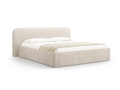 Bett Strukturstoff Beige Elizabeth — Beige