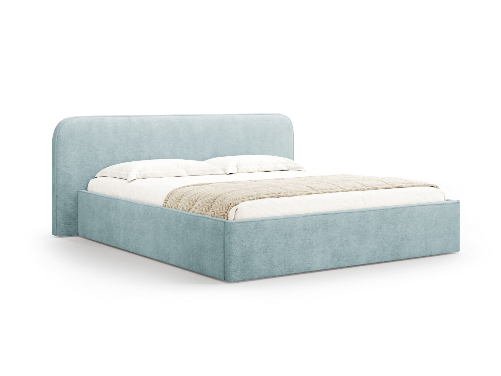 Elizabeth Storage Bed With Headboard — Mint