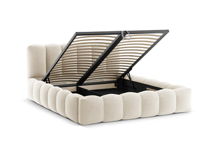 Bett Samt Beige Lupine — Maße und Details