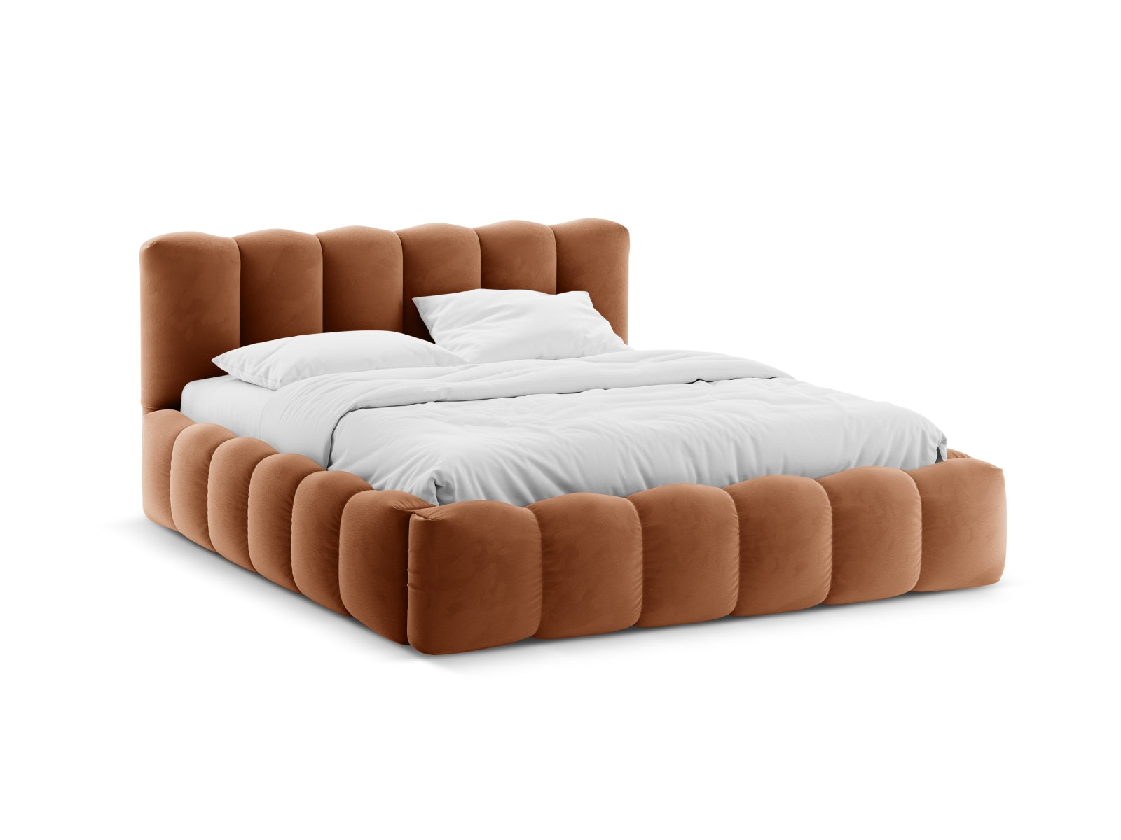 Lupine Storage Bed With Headboard — Honey