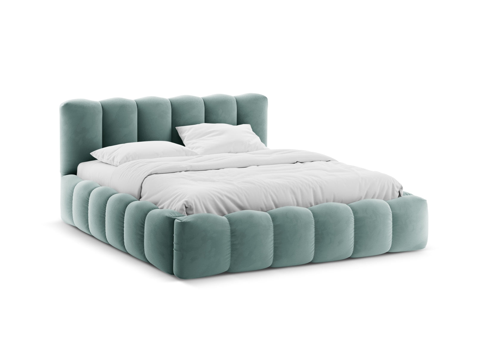 Lupine Storage Bed With Headboard — Mint