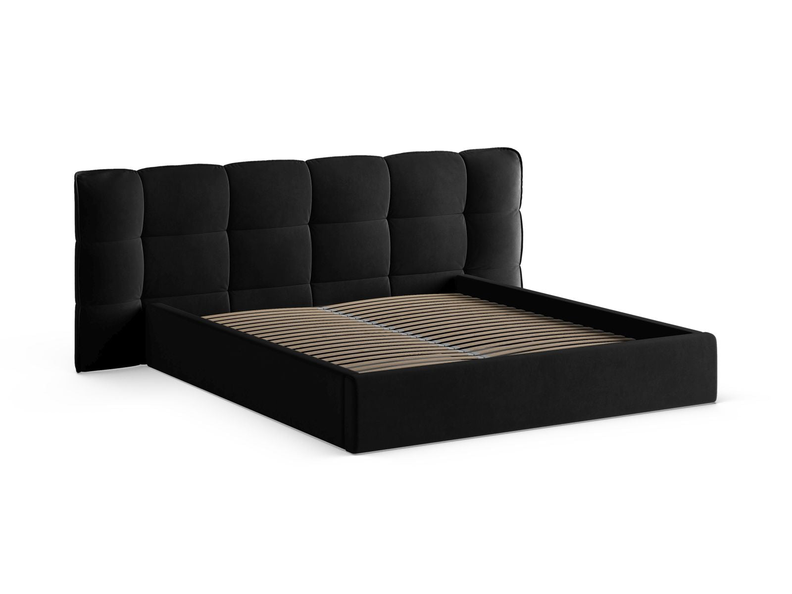 Bett Samt Schwarz Eric — Maße und Details