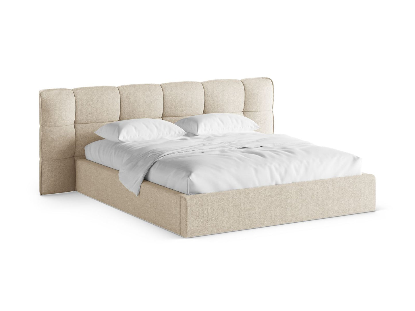 Bett Bouclé Brick Eric — Light Beige