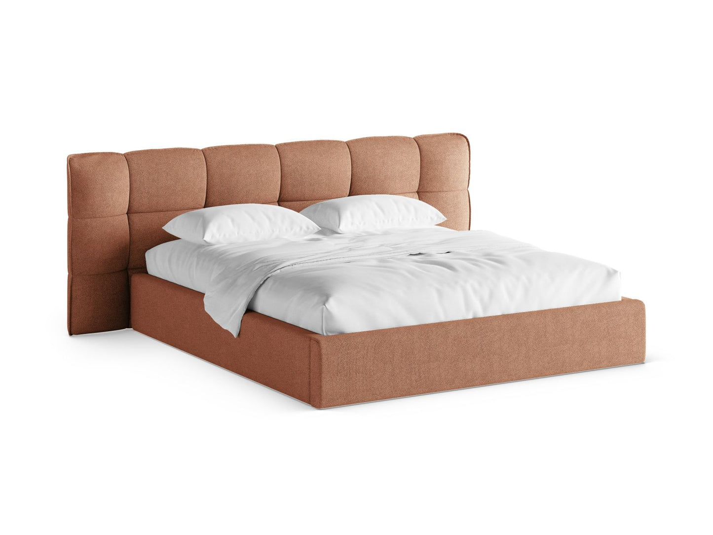 Bett Bouclé Brick Eric — Peach