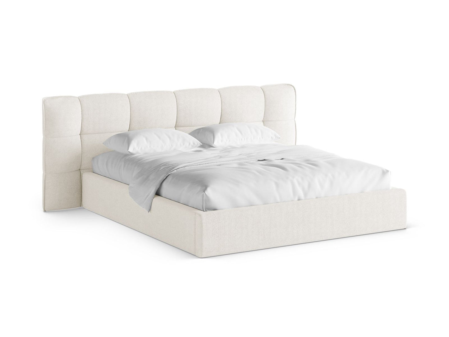 Bett Bouclé Brick Eric — Ivory