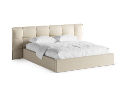 Bett Strukturstoff Beige Melange Eric — Light Beige Melange