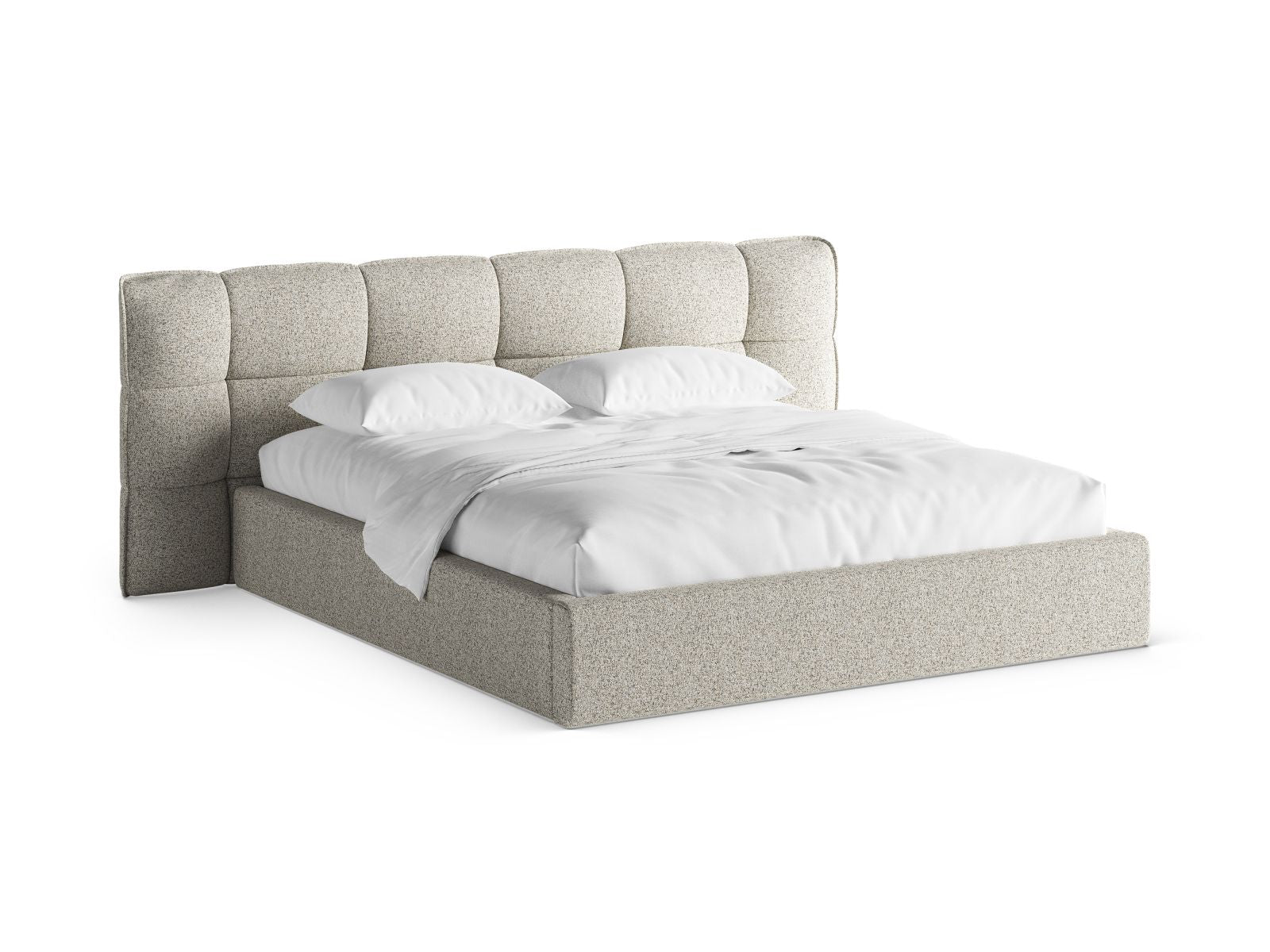 Bett Strukturstoff Beige Melange Eric — Beige Melange