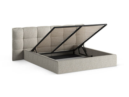 Bett Strukturstoff Beige Melange Eric — Ansicht 4