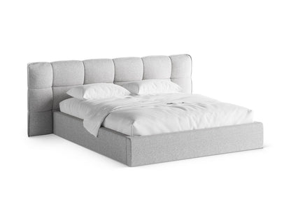 Bett Strukturstoff Beige Melange Eric — Light Grey Melange