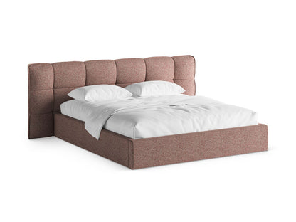 Bett Strukturstoff Beige Melange Eric — Pink Melange