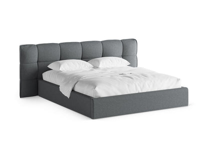 Bett Strukturstoff Beige Melange Eric — Dark Grey Melange