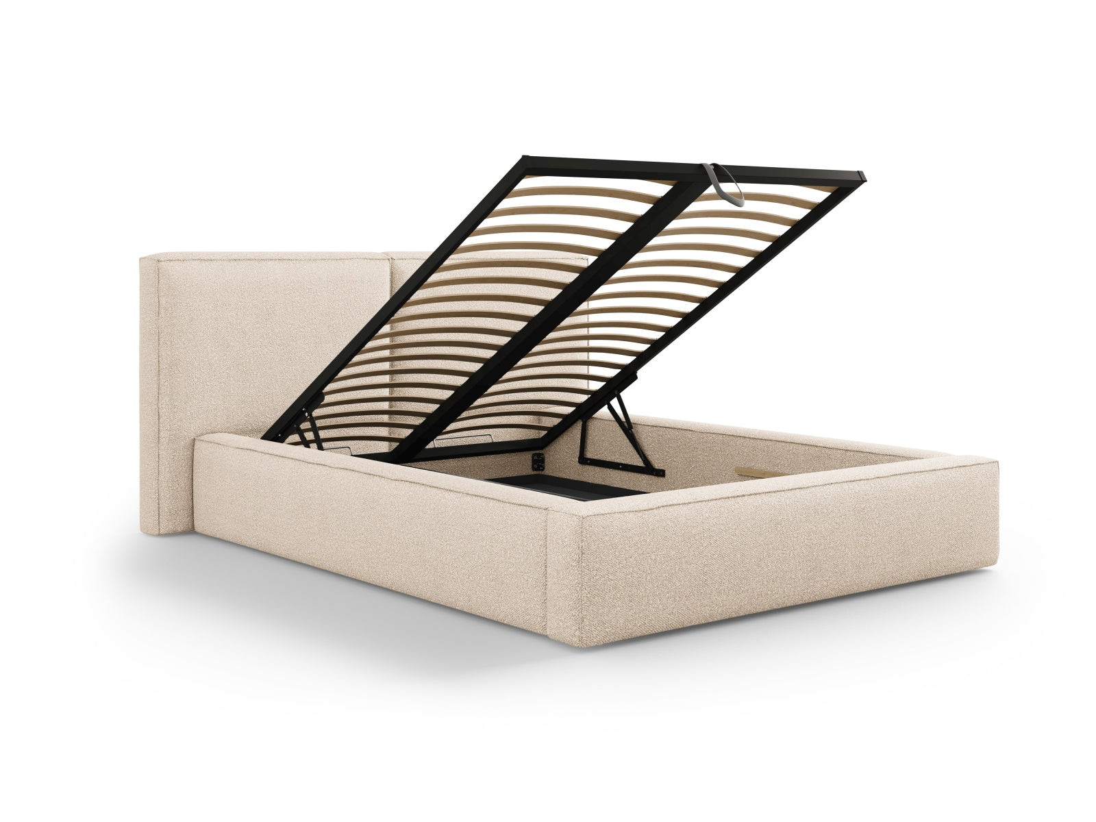 Bett Bouclé Beige Jodie — Ansicht 4
