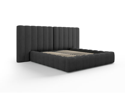 Bett Strukturstoff Anthrazit Kelp — Detailansicht