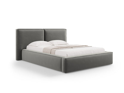 Bett Samt Schwarz Jodie — Light Grey