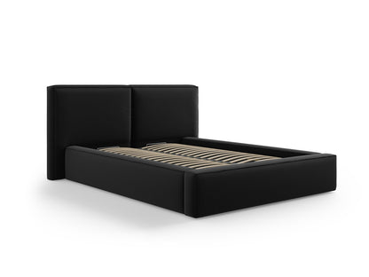 Bett Samt Schwarz Jodie — Wohnbeispiel