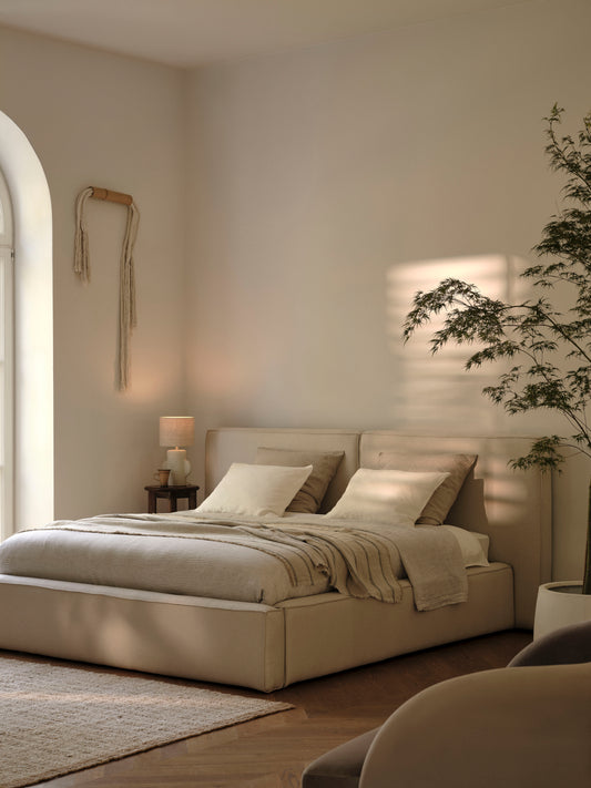 Jodie Storage Bed With Double Headboard