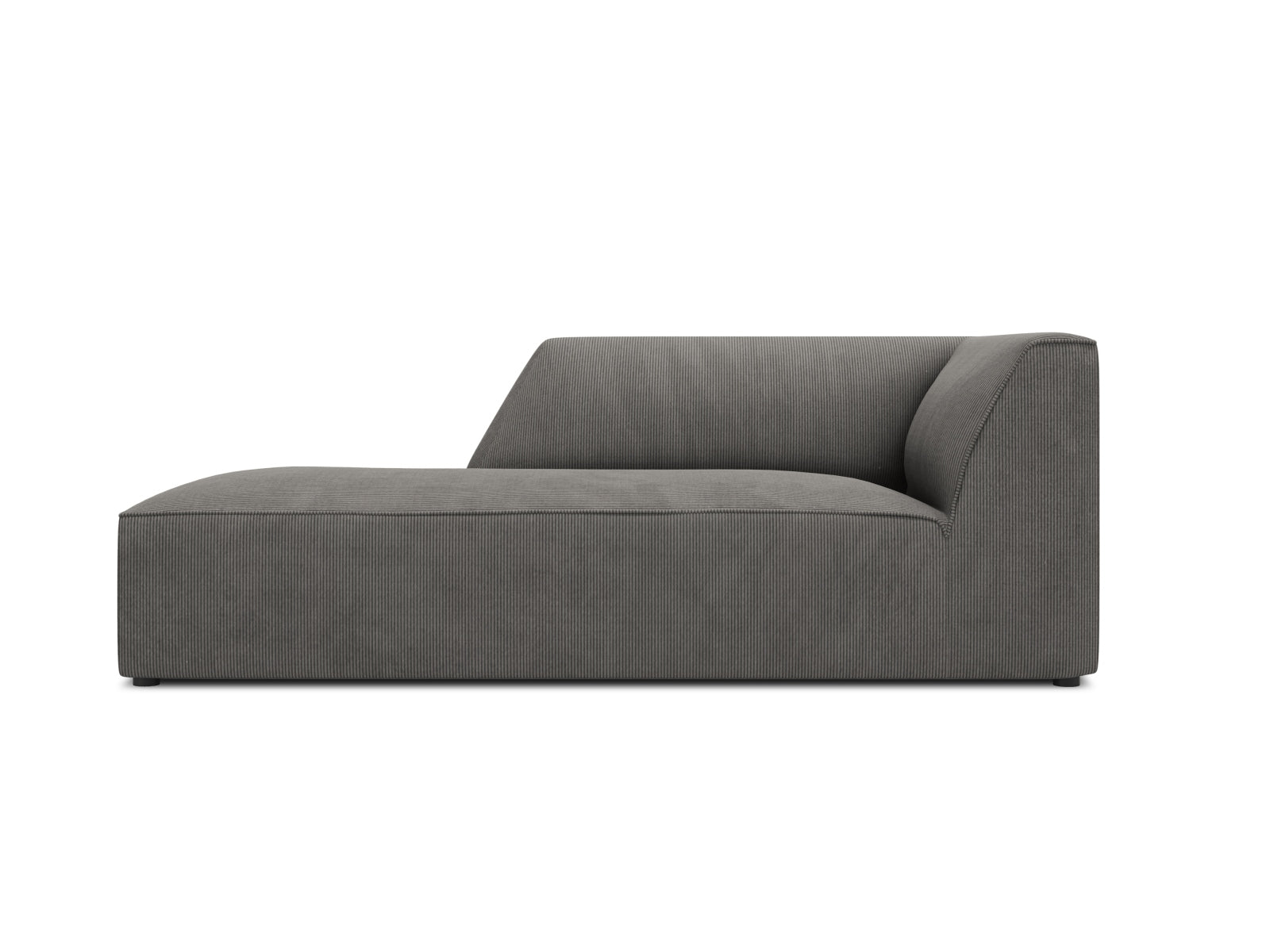 Ruby Chaise Longue, 93x180 cm — Dark Grey / Left