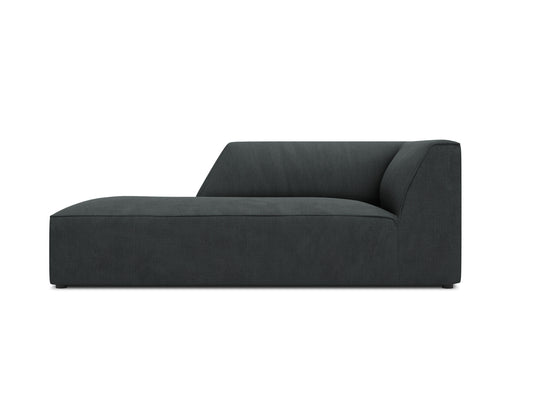 Ruby Chaise Longue, 93x180 cm — Black / Left