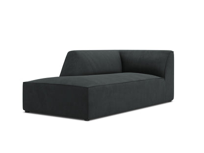 Chaiselongue Cord Schwarz Ruby — Detailansicht