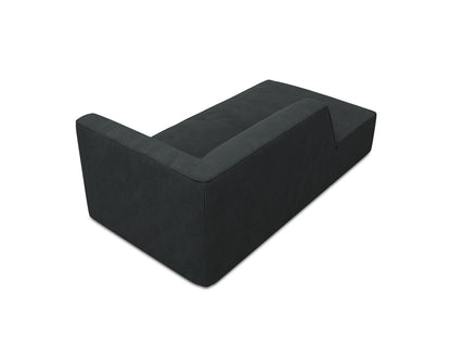 Chaiselongue Cord Schwarz Ruby — Maße und Details