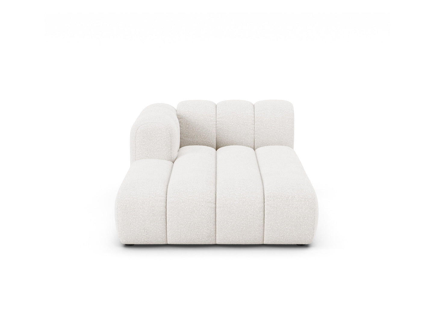 Chaiselongue Bouclé Beige Lupine — White