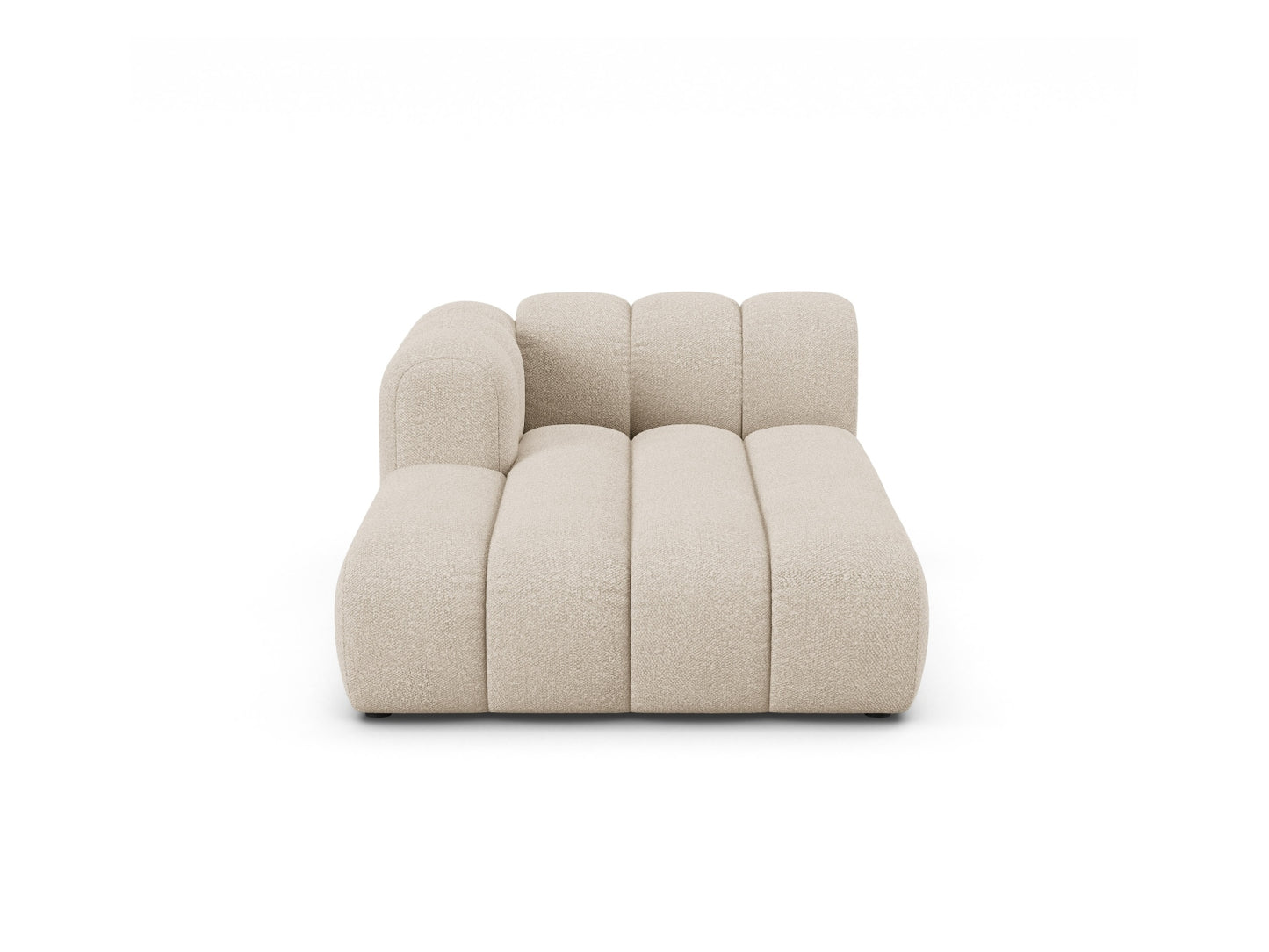 Chaiselongue Bouclé Beige Lupine — Beige