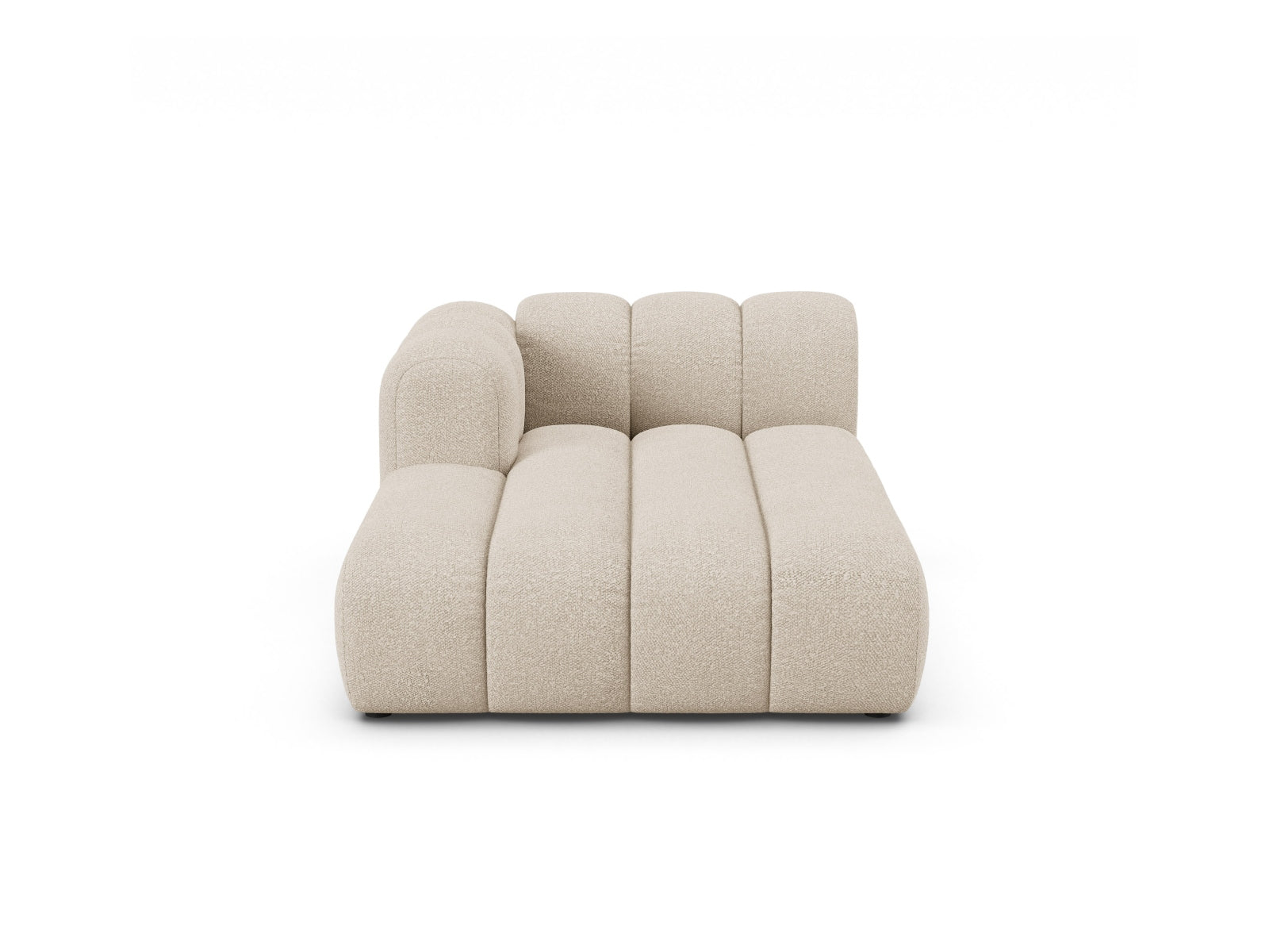 Chaiselongue Bouclé Beige Lupine — Beige