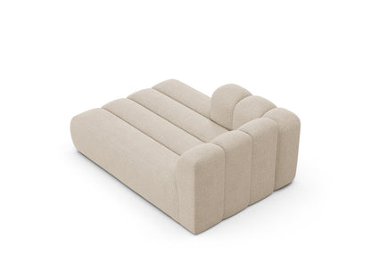 Chaiselongue Bouclé Beige Lupine — Detailansicht