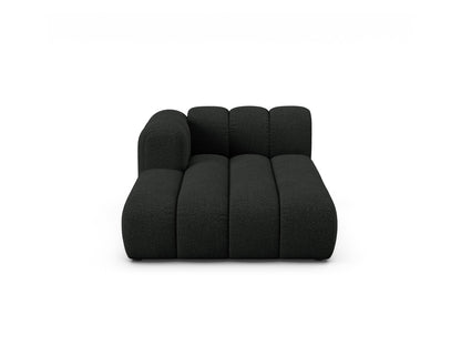 Chaiselongue Bouclé Beige Lupine — Black