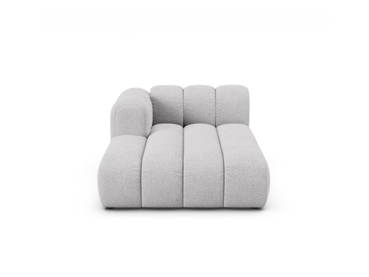 Lupine Chaise Longue, 2 Seats, 117x177 cm — Light Grey / Left