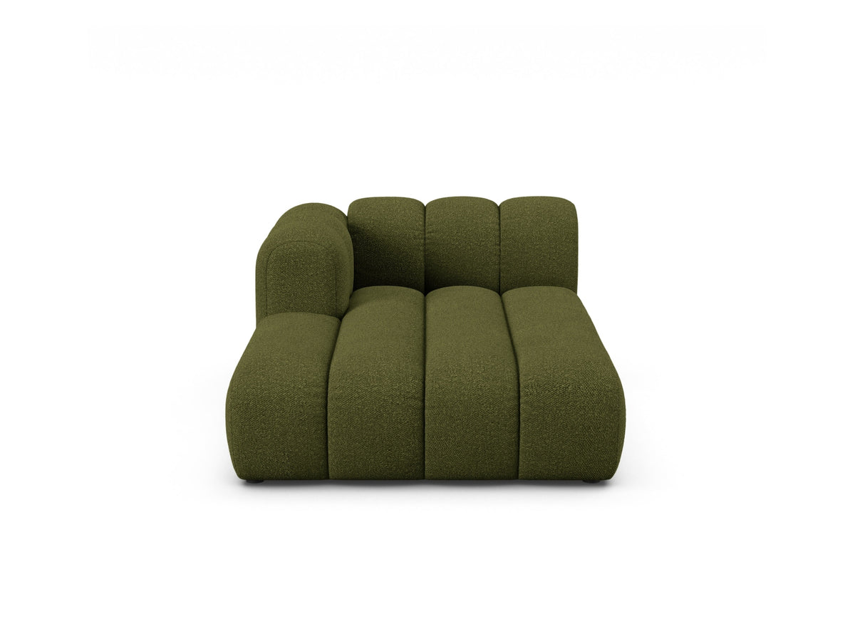 Lupine Chaise Longue, 2 Seats, 117x177 cm — Dark Olive Green / Left