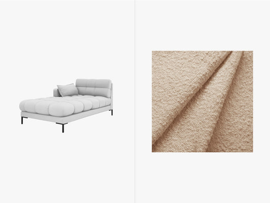 Mamaia Chaise Longue, 102x185 cm — Beige / Left