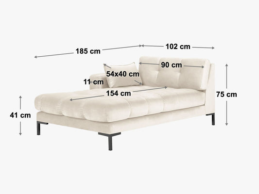 Mamaia Chaise Longue, 102x185 cm