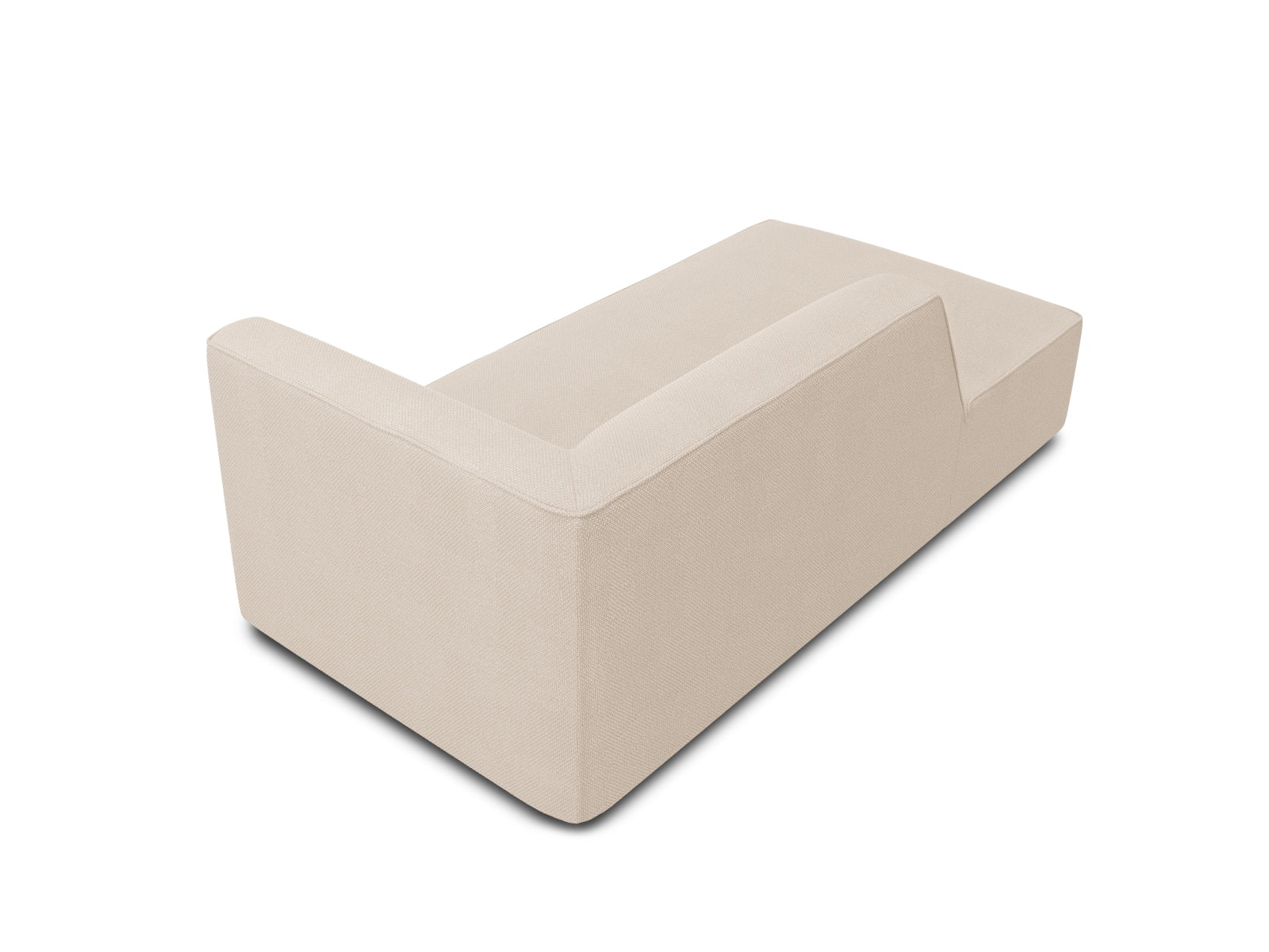 Chaiselongue Strukturstoff Beige Ruby — Detailansicht