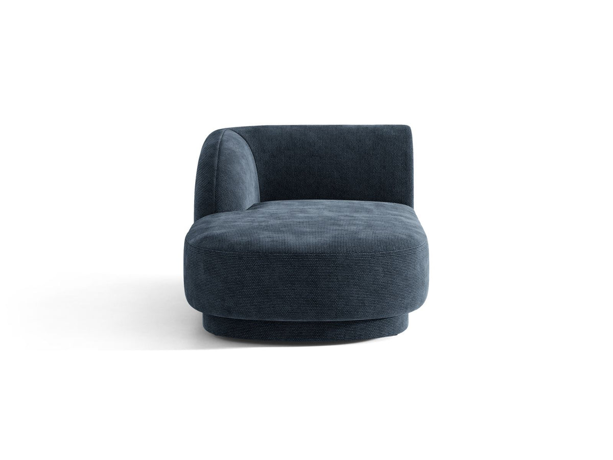 Miley Chaise Longue, 2 Seats, 90x156 cm — Royal Blue / Left