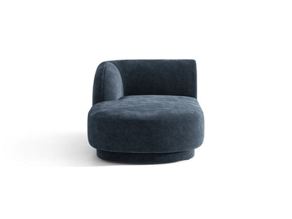 Chaiselongue Chenille Beige Miley — Royal Blue