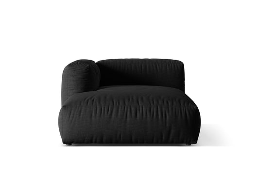 Martina Chaise Longue, 130x176 cm — Black / Left