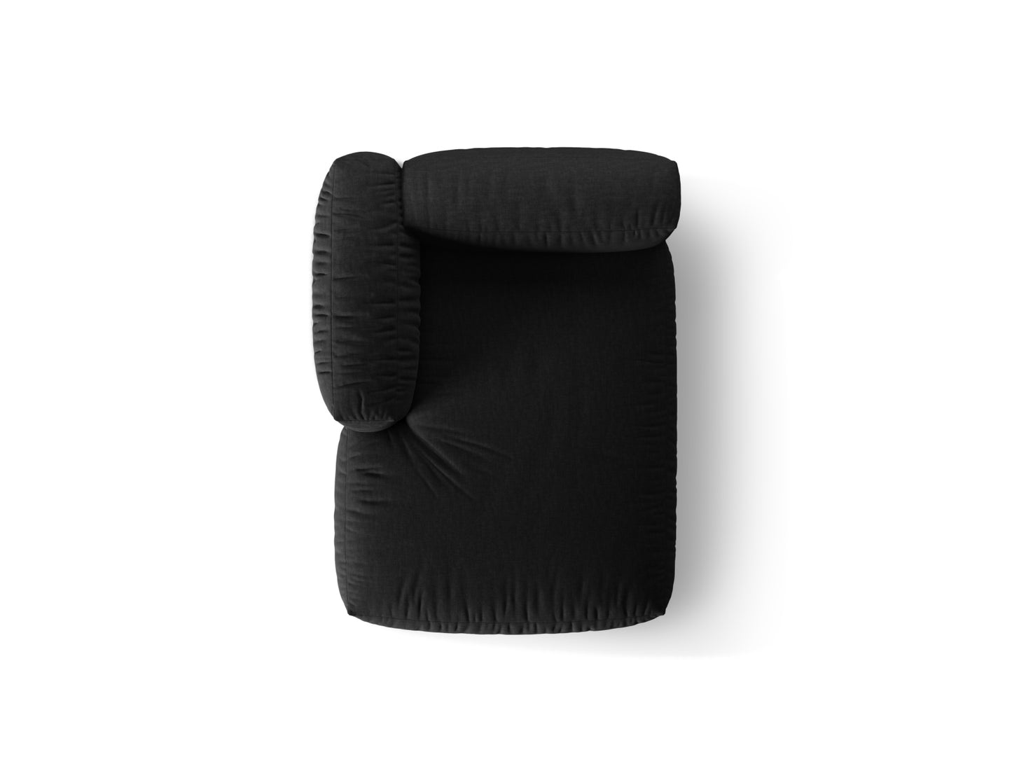 Chaiselongue Strukturstoff Schwarz Martina — Maße und Details