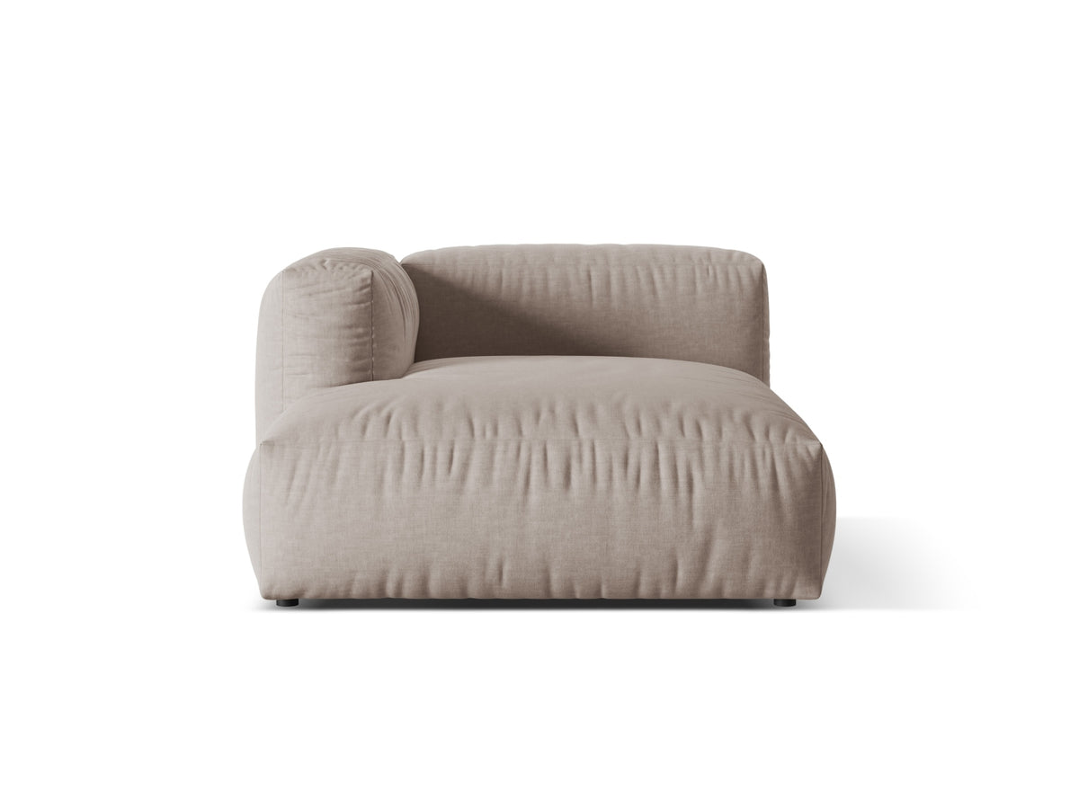Martina Chaise Longue, 130x176 cm — Dark Beige / Left